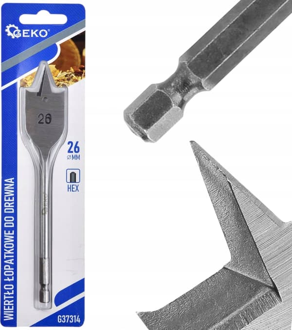 Spadebor til træ 26x152mm HEX (20/200)