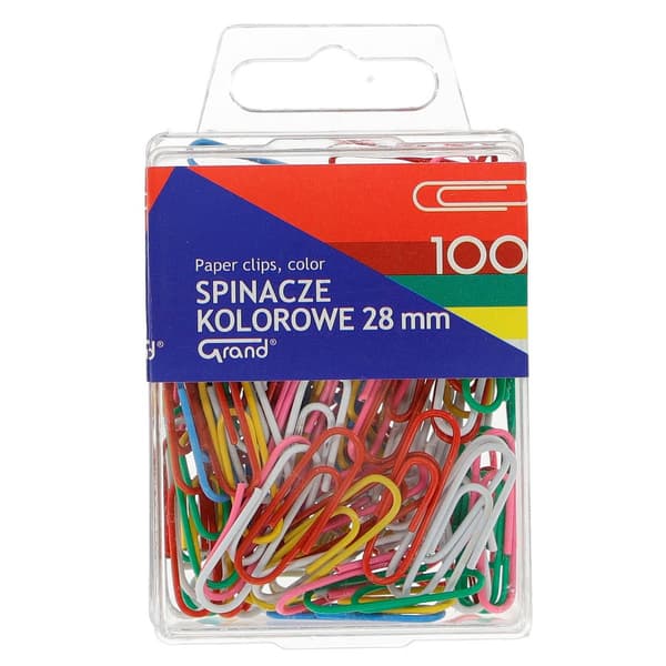 Farvede papirclips 100 stk. GRAND