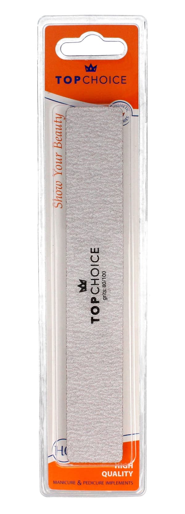 Top Choice Nagelfil 2-funktion 80/100 rektangulär 18cm 1st
