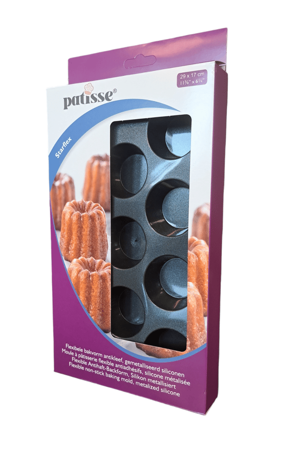 Silikonform för 11 minimuffins 29x17cm STARFLEX - Patisse