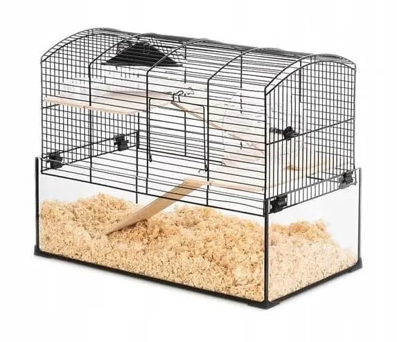 ZOLUX Neo Panas mala bur med glasbakke farve sort