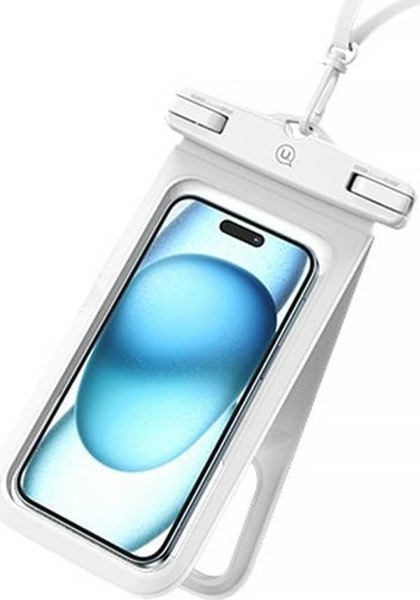 Universal dobbelt vandtæt etui 6.7\" USAMS IP68 hvid