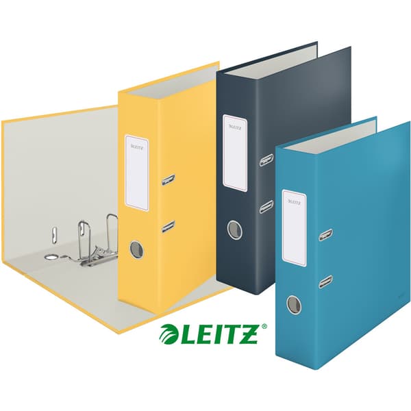 Ringbind Leitz 180° Cosy Soft Touch A4/80mm grå