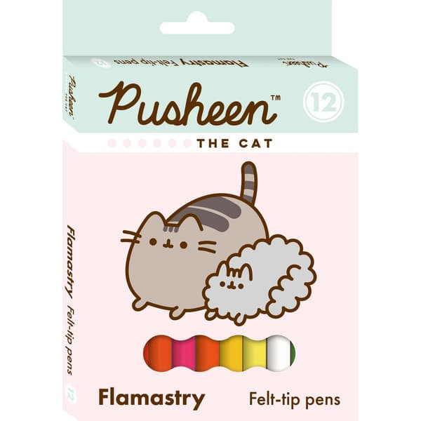 12 värin huopakynät Pusheen p10