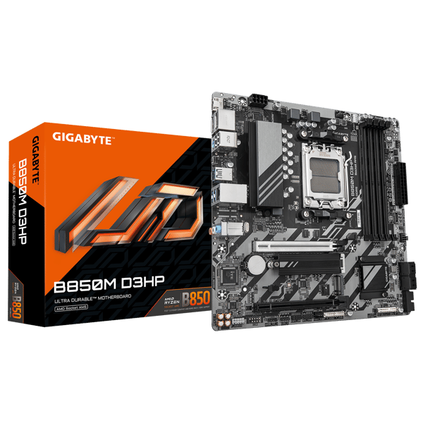 Gigabyte B850M D3HP - moderkort - micro ATX - Socket AM5 - AMD B850