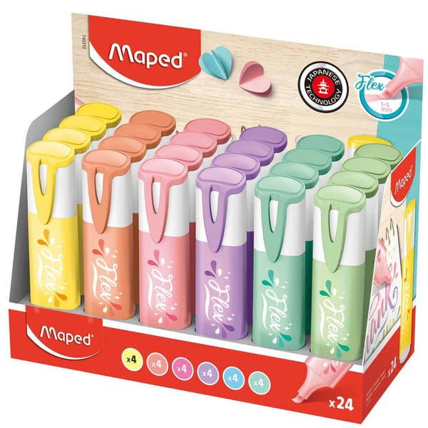 Overstregningstusch Flex pastel mix (24 stk) MAPED