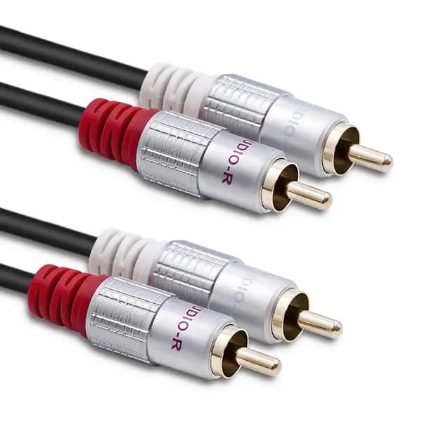 Qoltec 2xRCA uroskaapeli/2xRCA uroskaapeli | 2m | Musta