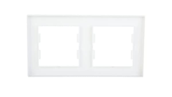 Schneider Electric Dobbeltramme Horisontal Aspora hvid (EPH5800221)