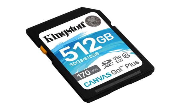 Kingston Flash-kort Canvas Go! Plus - SDXC UHS-I - 512 GB