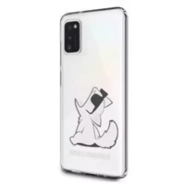 Karl Lagerfeld Choupette Fun Cover til Samsung A41 - Gennemsigtig