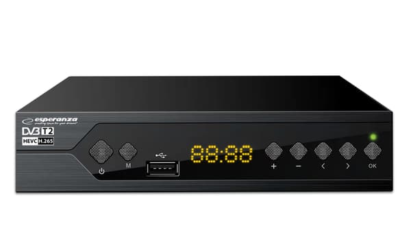 ESPERANZA DVB-T2 H.265/HEVC DIGITAL JORDISK TV-MODTAGER EV107P