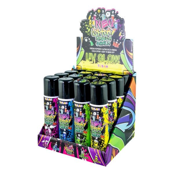 Neo Neo Kridtspray display 16 stk. mix