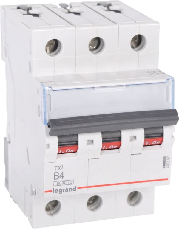 Afbryder 3P B 4A 6kA AC S303 TX3 403397