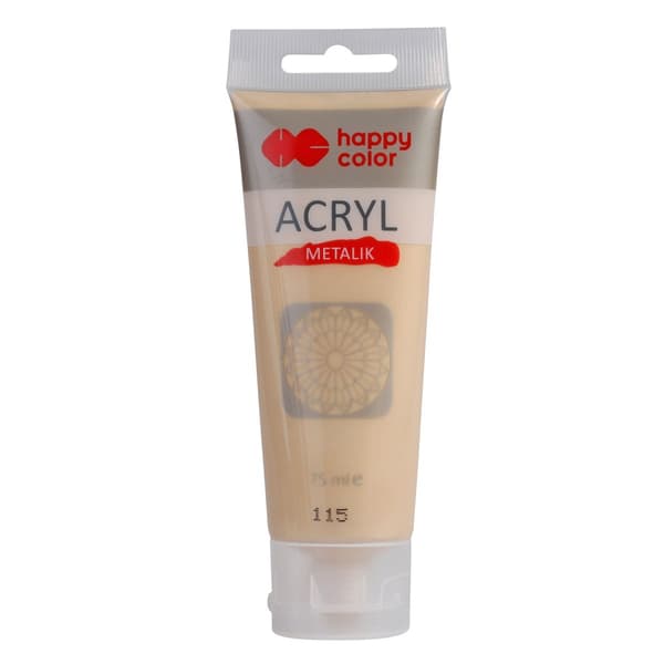 Akrylmaling 75ml klar guld metallic HAPPY COLOR