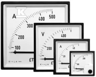 Analog panelamperemeter 15A klass 1.5 48x48mm EQ48 004805336