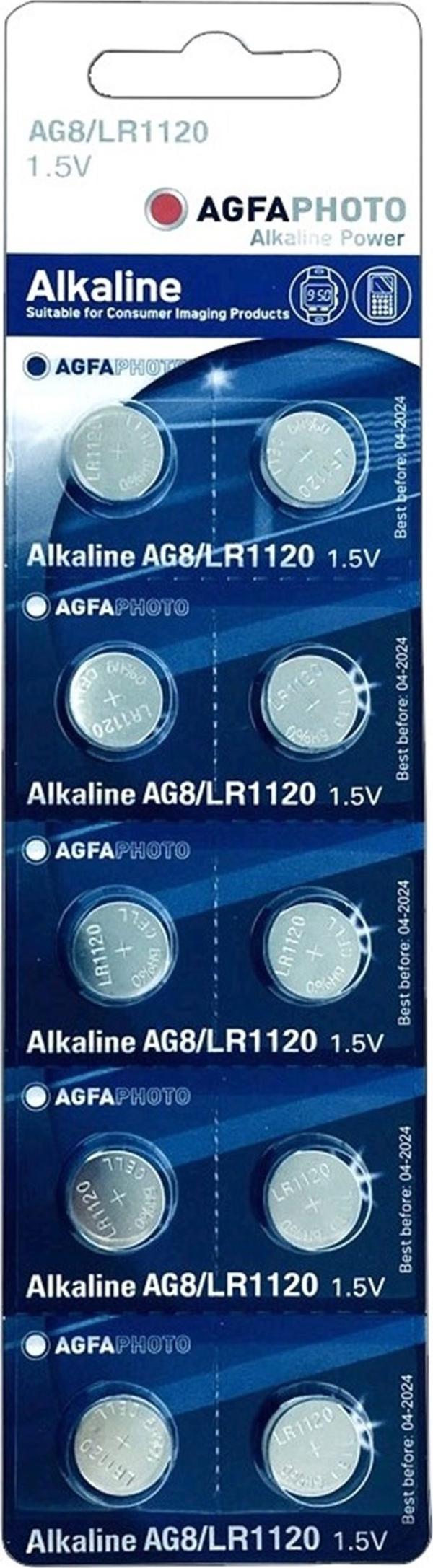 Agfa Batteri LR55 10 stk.