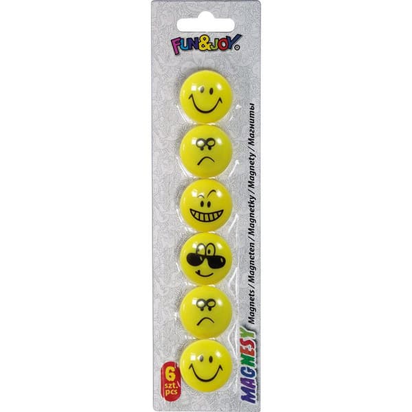 Taulumagneetit 29mm 6kpl emojit