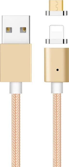 USB Libox USB-A - Lightning -kaapeli 1 m kulta (LB0113)