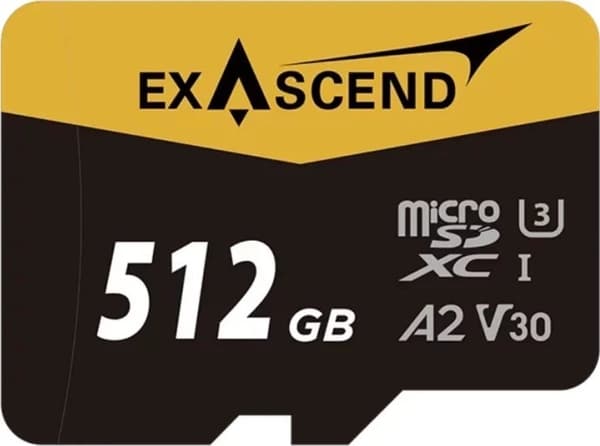 ExaScend Catalyst MicroSDXC-kort 512GB UHS-I/U3 A2 V30 (EX512GUSDU1-AD)