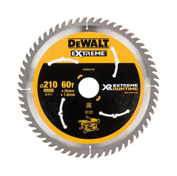 DEWALT RUNDSAV.210x30mmX60T