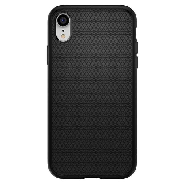 Spigen Liquid Air -kuori iPhone XR:lle - Mattamusta