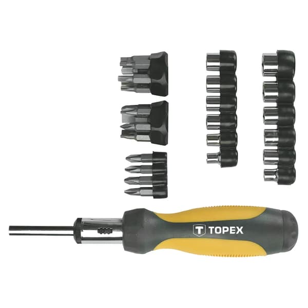 Topex Borrändar och tillbehör med handtag 29 delar - 39D356