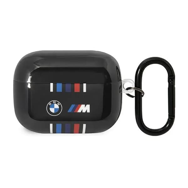 BMW BMAP22SWTK AirPods Pro Cover Sort/Sort Flerfarvede Linjer