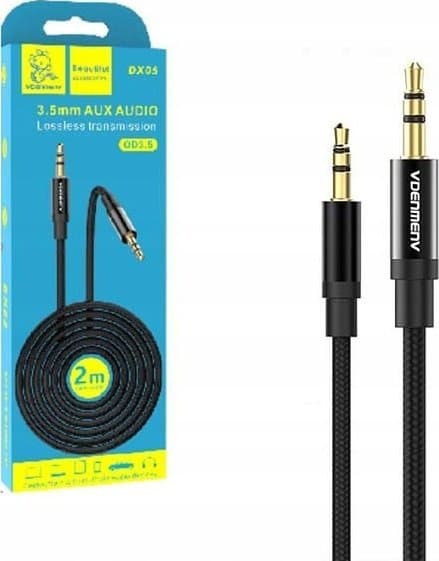 Qed KABEL STEREOKABEL DENMEN JACK TILL JACK 3.5 TUM 2M DX05 >