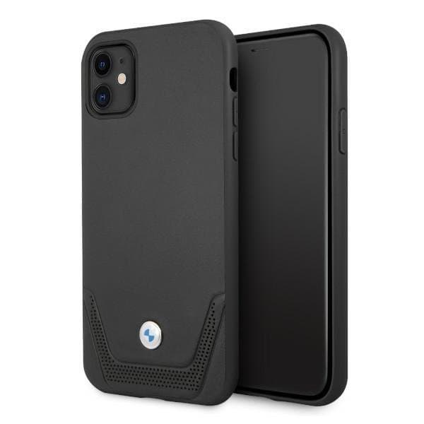 BMW Perforerat läderfodral för iPhone 11 / Xr – Svart