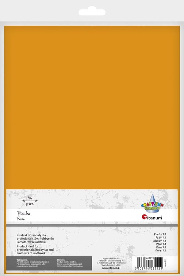 Skum A4 5 stk. orange