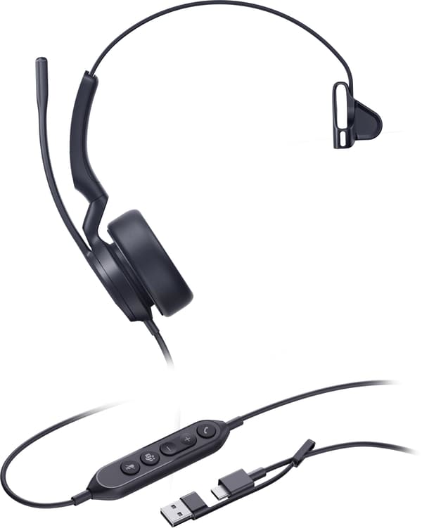 Yealink UH44 Mono Teams USB-C/A -kuulokemikrofoni