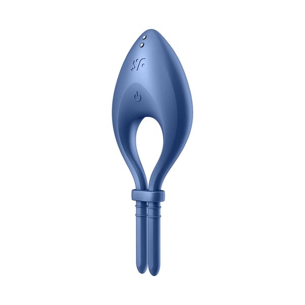 Satisfyer Bullseye Justerbar Vibrerande Silikonring Bluetooth Svart