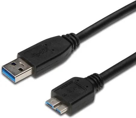 USB-kabel PremiumCord USB-A - Micro-B 1 m Svart (ku3ma1bk)