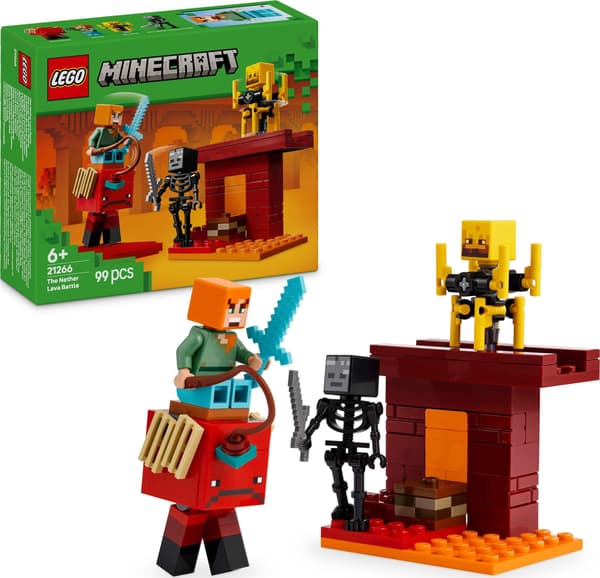LEGO® Minecraft Nether Lava-kampen 21266, 99 dele
