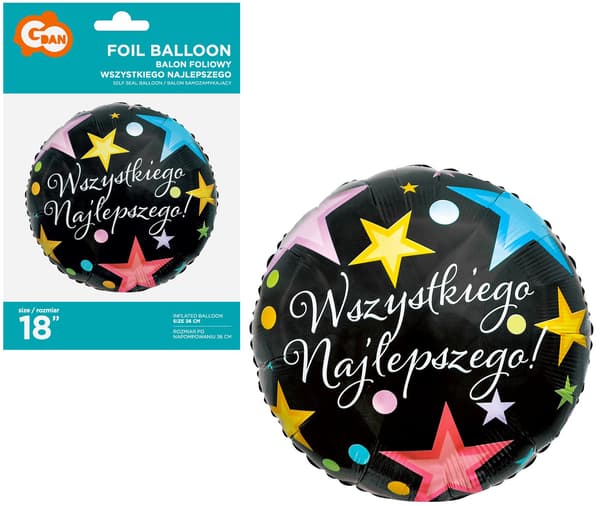 Grattis på födelsedagen folieballong, 18\"