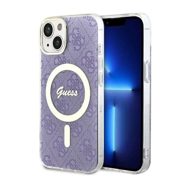 Guess GUHMP14SH4STU etui til iPhone 14 6.1\" hardcase 4G MagSafe