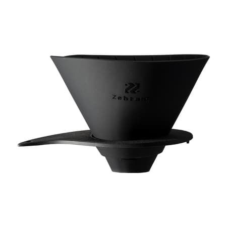 Hario - Zebrang V60-02 Flat Dripper - Foldet dryp silikone sort