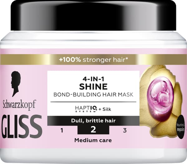 SCHWARZKOPF Gliss TRT Liqsilk Hårmask för lyster 4in1 400 ml