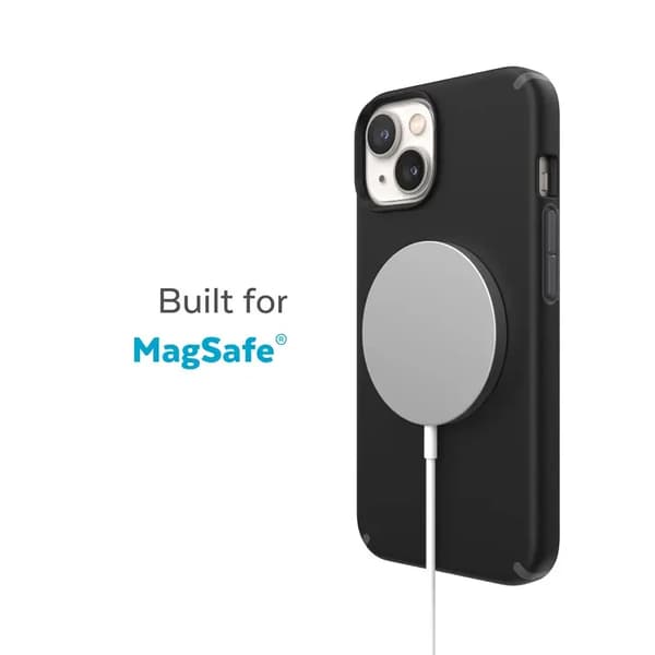 Speck CandyShell Pro + MagSafe - Cover til iPhone 14 Plus med MICROBAN (Sort/Skifergrå)