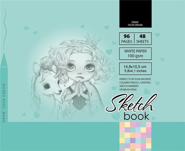 Skizseblok 148x105/96K 100g TW FRESH