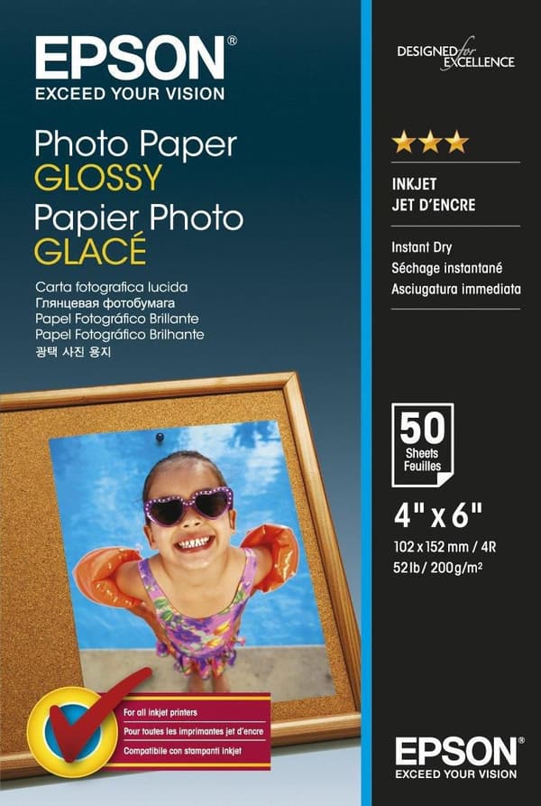 Epson Fotopapper Glansigt 10x15 cm 50 Ark 200 g