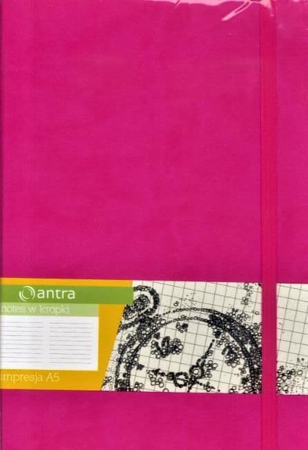Muistikirja A5 Dots Impression Pink ANTRA