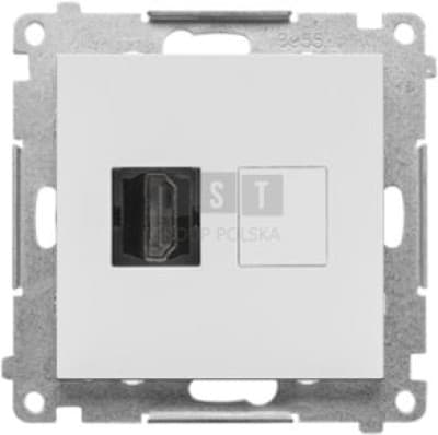 Simon 55 HDMI-pistorasia (moduuli) vaaleanharmaa matta TGHDMI.01/114