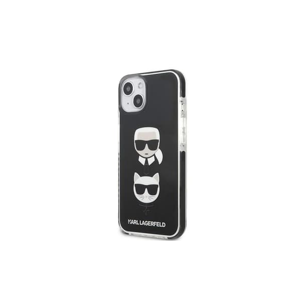 Karl Lagerfeld Karl&Choupette Head Cover til iPhone 13 - Sort