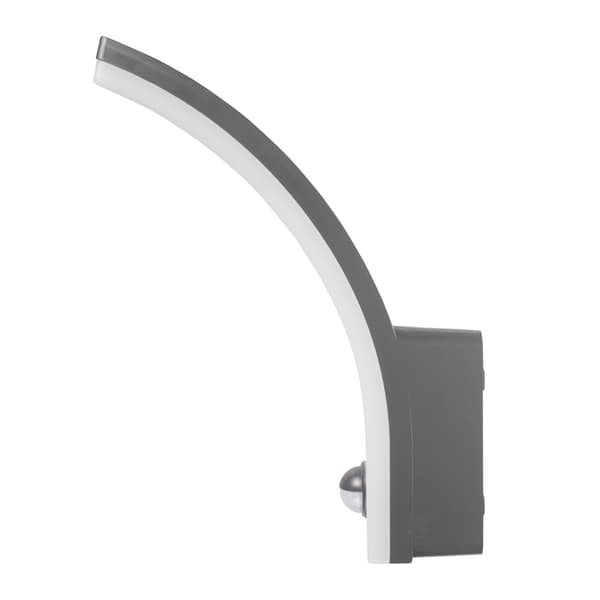 Maclean Rörelsesensor LED-lampa, PIR Rörelsesensor, Grå, 20W, IP65, 2000lm, Neutralvit (4000K) MCE512 GR