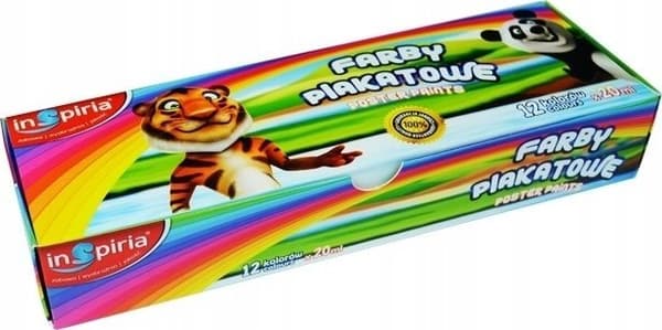 Plakatmaling 12 farver 20ml