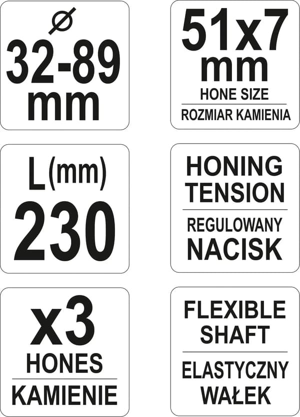 HOONAAJA SYLINTEREILLE 32-89mm