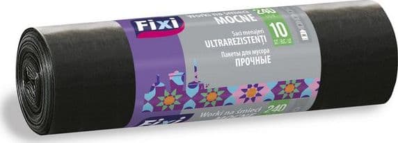 Staples Roskapussit 240l, musta 10/pkt
