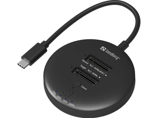 Sandberg USB3.2 Cloner Dock til NVMe M.2 SSD USB3.2 Cloner Dock til M2+NVMe