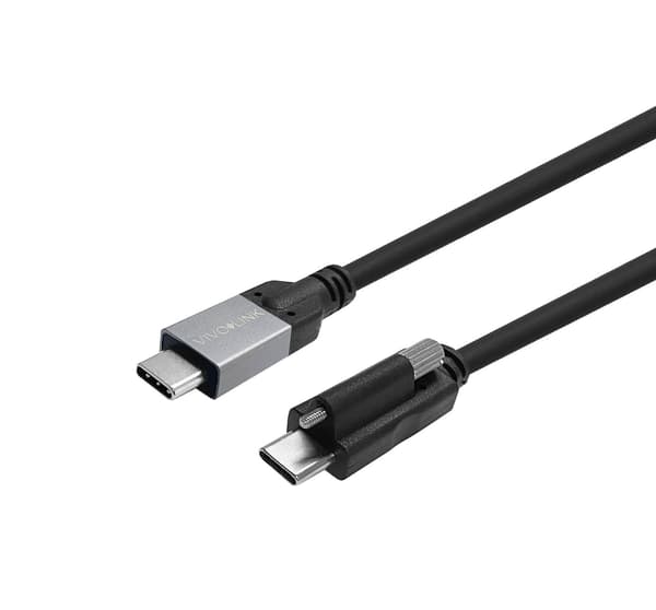 Vivolink USB-C Skrue til USB-C Kabel 7m Understøtter Enterprise-testet